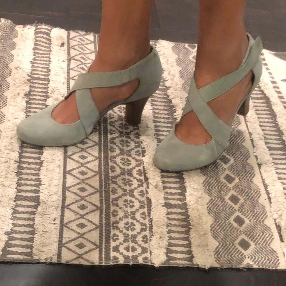 Easy Spirit Suede Shoes Teal